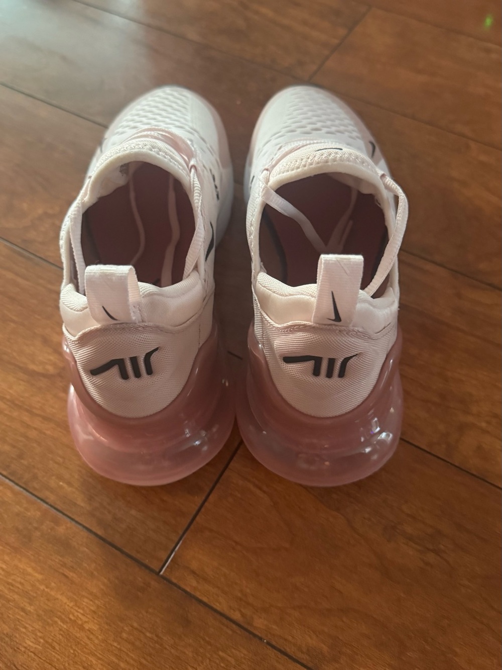 Nike Air Max 270 Women’s Sneakers - White with Pink Accents - Picture 5 of 9